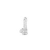 Gode jelly transparent ventouse taille M 17.5cm 